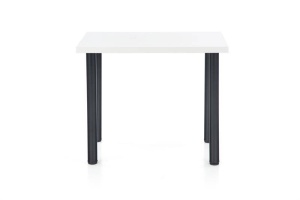 MASA DINING MODEX 2, ALB/NEGRU, 90 CM, BLAT DIN PAL SI PICIOARE DIN METAL , STIL MODERN - Img 3