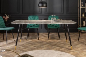 MASA DINING, PARIS 180CM GRI, COD 40847, IMITA MARMURA, ASPECT INDUSTRIAL - Img 7