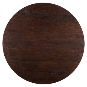 MASA DINING ROTUNDA WILLOW, 80 CM, MARO INCHIS, DIN LEMN DE MANGO, RICHMOND INTERIORS - Img 2