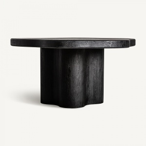 MASA DINING WORTZ, NEAGRA, REF. 35040, PRELUCRATA MANUAL, CONFECTIONATA DIN LEMN DE SALCAM, STIL MODERN
