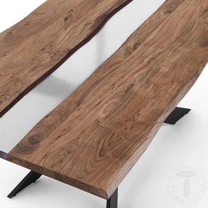 MASA ELEGANTA DE LUX DIN LEMN 195CM, ANUBI, COD 4361, STIL MODERN, REALIZATA DIN LEMN MASIV DE SALCAM - Img 4