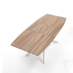 MASA ELEGANTA EXTENSIBILA 160/210CM, HICS, COD 3681, STIL MODERN, REALIZATA DIN METAL SI MDF - Img 3