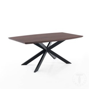 MASA ELEGANTA EXTENSIBILA 160/210CM, HICS DARK, COD 3291, STIL MODERN, REALIZATA DIN METAL SI MDF - Img 2