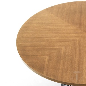MASA ELEGANTA ROTUNDA 137CM, CLEW, COD 4171, STIL MODERN, REALIZATA DIN METAL SI MDF - Img 3