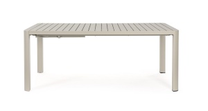 MASA EXTENSIBILA DE GRADINA KIPLIN, BEJ, CONFECTIONATA DIN ALUMINIU, STIL MODERN MINIMALIST - Img 2