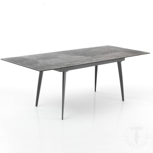 MASA EXTENSIBILA DIN CERAMICA 140/200CM, MOMO, COD 3653, STIL MODERN, REALIZATA DIN METAL SI CERAMICA - Img 2