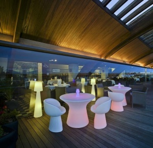 MASA EXTERIOR ILUMINATA CAPRI 75 SOLAR STIL MODERN B2 - Img 2