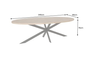 MASA LIVING, GALAXIE 240CM, LEMN DE MANGO SI SUPORT DIN METAL, ARTIM GROUP SELECTION - Img 7
