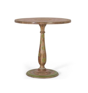 MASA LIVING ROTUNDA 76CM, CULOARE MULTICOLOR, LEMN MASIV DE MANGO, GINER Y COLOMER - Img 1