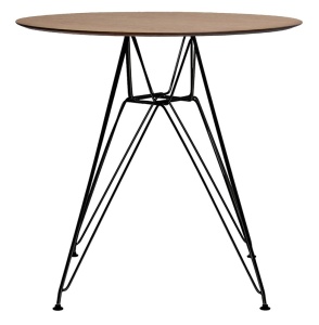 MASA MARO DIN MDF CU BAZA DE OTEL DSR FI 70 BLACK STIL MODERN B2