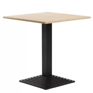 MASA PENTRU CAFENEA, 90x90 CM, STEJAR SONOMA/NEGRU, DIN PAL LAMINAT SI FONTA, ARTIM GROUP SELECTION