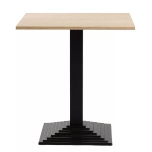 MASA PENTRU CAFENEA, 90x90 CM, STEJAR SONOMA/NEGRU, DIN PAL LAMINAT SI FONTA, ARTIM GROUP SELECTION - Img 4