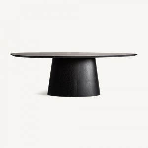 MASA SUFRAGERIE DEOSEBITA, WEGGIS 240CM, LEMN DE STEJAR, NEGRU, ARTIM GROUP SELECTION