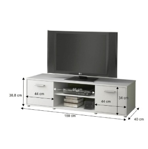 MASA TV ZUNO NEW 02, ALB, DIN DTD LAMINAT, STIL MODERN, TK - Img 2