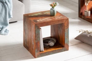 MASUTA 45CM, MULTICOLORA, LEMN MASIV, DESIGN VINTAGE, ARTIM GROUP SELECTION - Img 2