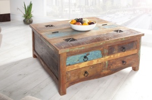 MASUTA 70CM, SHABBY CHIC, JAKARTA, LEMN RECICLAT, DESIGN VINTAGE