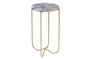 MASUTA DE CAFEA ALBASTRU/AURIU ONYX 38016 - DESIGN MODERN - Img 6