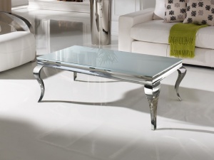 MASUTA DE CAFEA BARROQUE 792425 / 2073, DIN OTEL INOXIDABIL SI STICLA SECURIZATA, STIL MODERN, SCHULLER