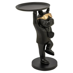 MASUTA DE CAFEA BULLIE, 8849, CONFECTIONATA DIN ALUMINIU, BLACK/GOLD, STIL MODERN