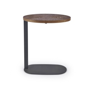 MASUTA DE CAFEA DELPHI, NUC/NEGRU, DIN MDF, FURNIR NATURAL SI METAL, STIL MODERN, HALMAR - Img 3
