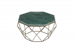 MASUTA DE CAFEA, DIAMOND 69CM, DIN MARMURA VERDE, DESIGN INDUSTRIAL - Img 6