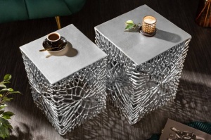 MASUTA DE CAFEA, GINKO, DIN METAL, COD 40612, DESIGN MODERN - Img 2
