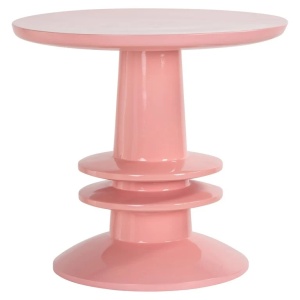 MASUTA DE CAFEA JOSY PINK 42Ø, 825249, CONFECTIONATA DIN POLIRASINA, STIL MODERN