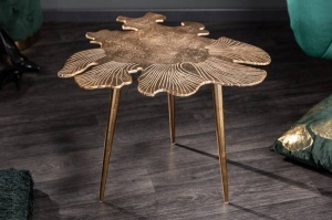 MASUTA DE CAFEA, LEAF 57CM, DIN METAL AURIU, DESIGN MODERN