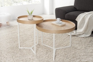 MASUTA DE CAFEA, MODUL, COD 36717, ALB/STEJAR, DESIGN MODERN - Img 5