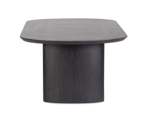 MASUTA DE CAFEA ORISSA 130X65, NEAGRA, CONFECTIONATA DIN LEMN DE MANGO, STIL MODERN - Img 2