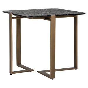 MASUTA DE CAFEA STERLING BROWN 55CM, 825219, CONFECTIONATA DIN METAL SI STICLA, STIL MODERN
