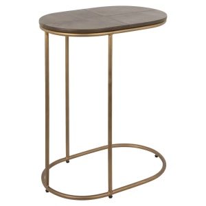 MASUTA DE CAFEA ZILON MARO, 825283, CONFECTIONATA DIN METAL, MDF SI PIELE, STIL MODERN