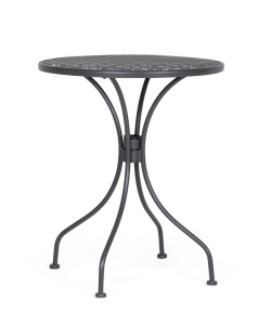 MASUTA DE GRADINA LIZETTE NEAGRA, CONFECTIONATA DIN OTEL, STIL MODERN