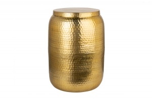 MASUTA DECORATIVA 35CM, ORIENT, DIN METAL DE CULOARE AURIE, COD 40233, ASPECT INDUSTRIAL - Img 8