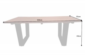 MASUTA DIN LEMN, SCORPION 110CM, COD 40850, DIN LEMN MANGO, DESIGN RETRO - Img 7