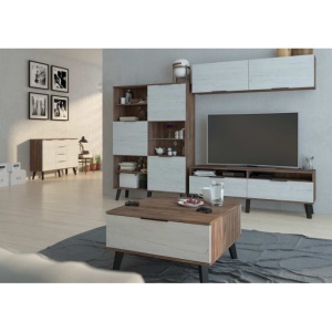 MASUTA TV SVEN 2D(SVN-11) DIVERSE VERSIUNI DIN PLACI LAMINATE SI LEMN VLD - Img 8