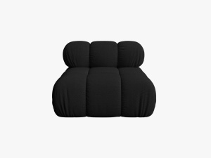 MODUL CANAPEA BELLIS, NEGRU, CU TAPITERIE DIN TEXTTIL 3D SONIC, MICADONI