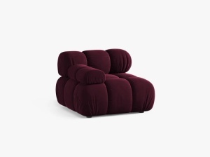 MODUL CANAPEA BELLIS, PE STANGA, VISINIU, CU TAPITERIE DIN CATIFEA VENUS, MICADONI - Img 2