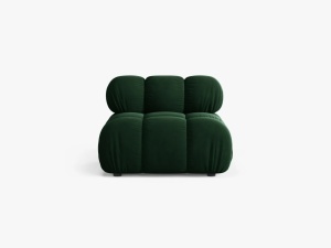 MODUL CANAPEA BELLIS, VERDE SMARALD, CU TAPITERIE DIN CATIFEA BLUVEL, MICADONI