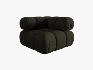 MODUL COLTAR BELLIS, VERDE AMAZON, CU TAPITERIE DIN TEXTIL 3D SONIC, MICADONI