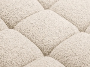 MODUL SEZLONG COLTAR BELLIS, PE DREAPTA, BEJ DESCHIS, CU TAPITERIE DIN TEXTIL BOUCLE ROLF, MICADONI - Img 5