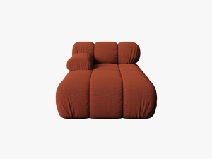 MODUL SEZLONG COLTAR BELLIS, PE STANGA, CARAMIZIU, CU TAPITERIE DIN TEXTIL 3D SONIC, MICADONI