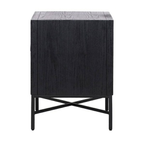 NOPTIERA BLAX, NEAGRA, 7544, DIN FURNIR DE STEJAR SI METAL, STIL MODERN - Img 6