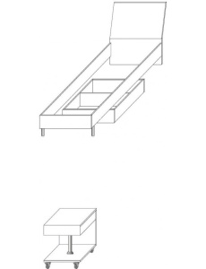 NOPTIERA PENTRU CAMERA COPII RAJ1 KM ALB/NEGRU DESIGN MODERN - Img 2