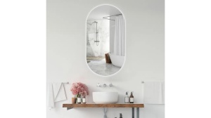 OGLINDA BAIE REA EGJ, CU LED, 60x80CM, DIN STICLA, CALITATE SUPERIOARA - Img 3