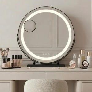 OGLINDA COSMETICA, CU LED MAKE-UP 40 CM, NEGRU