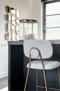 OGLINDA DECORATIVA ASIMETRICA JEFF, AURIE, STIL MODERN, B2