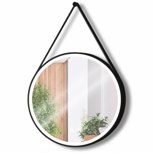 Oglindă Rotundă LED Suspendată pe Curea 70 cm 104