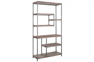 ORGANIZATOR 186CM, BARRACUDA, COD 39588, DIN LEMN MASIV DE TEC STIL INDUSTRIAL - Img 6