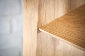 ORGANIZATOR OFFICE 155CM CU ETAJERE, STUDIO, COD 40987, DIN METAL SI MDF, STIL INDUSTRIAL - Img 4